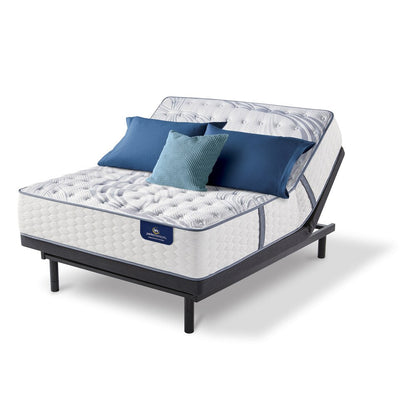 Serta 4-inch Brightmore Firm Queen-size Mattress Set with Adjustable Base