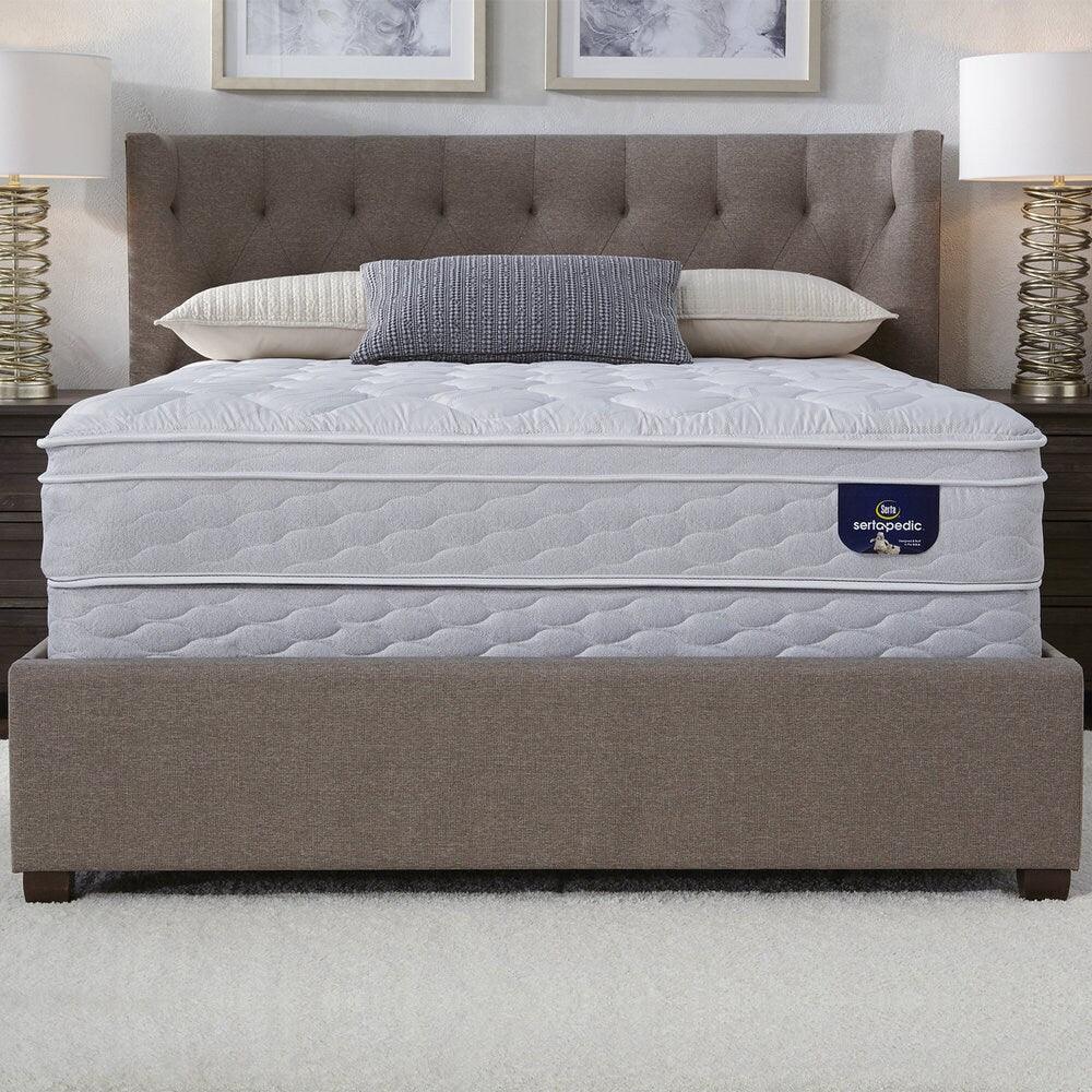 Serta Chrome Eurotop Mattress Set