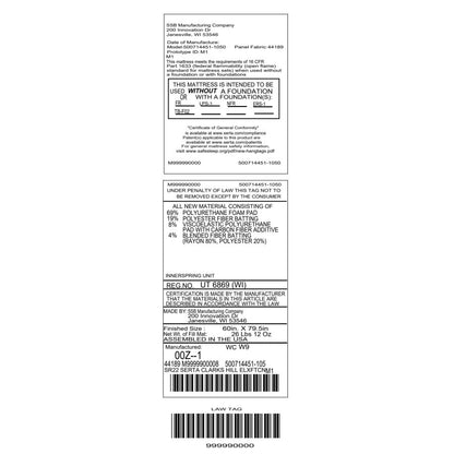 Serta Clarks Hill 13 Extra Firm Mattress