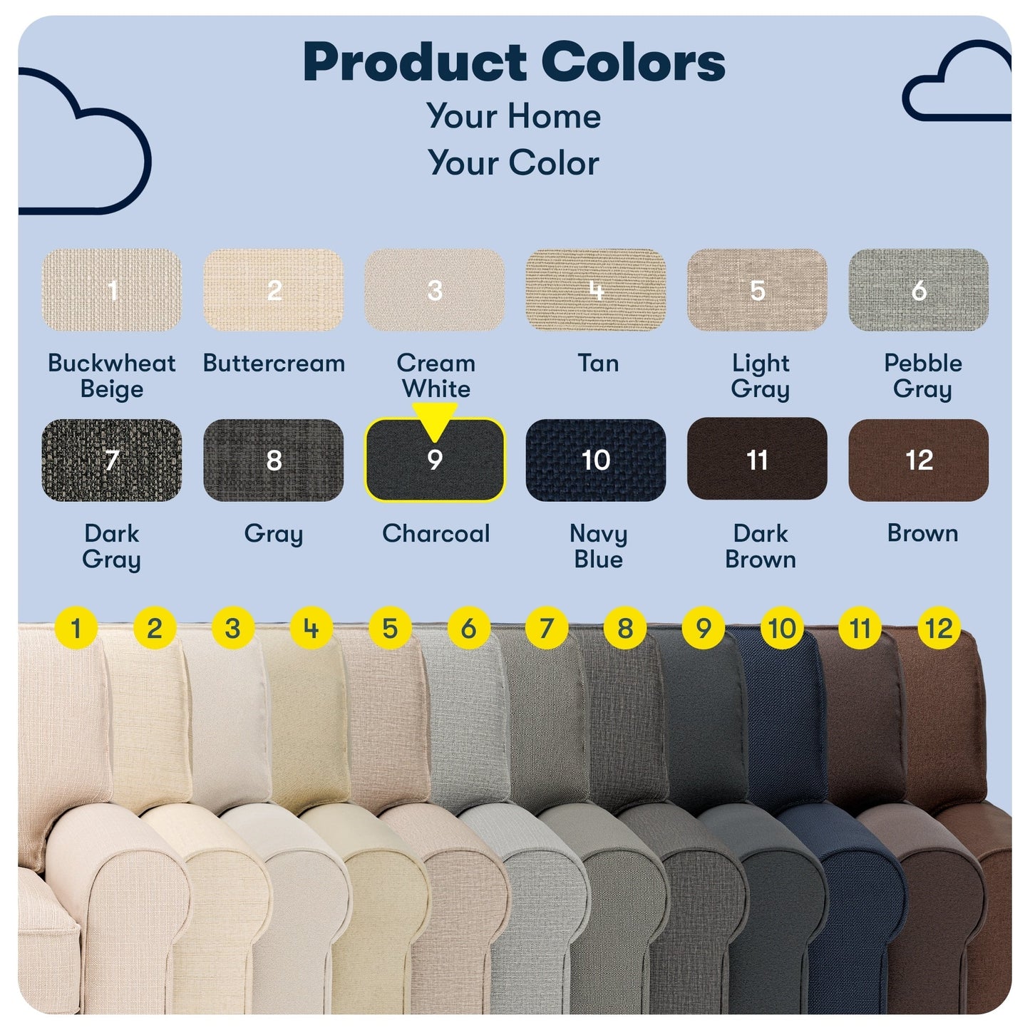 Serta Copenhagen 73 Rolled Arm Sofa, Easy Care Polyester, Soft Pillow Back, Pocket Coil Seat Cushions