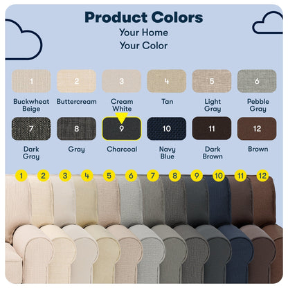 Serta Copenhagen 73 Rolled Arm Sofa, Easy Care Polyester, Soft Pillow Back, Pocket Coil Seat Cushions