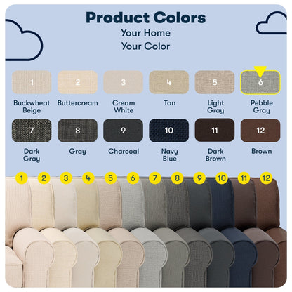 Serta Copenhagen 73 Rolled Arm Sofa, Easy Care Polyester, Soft Pillow Back, Pocket Coil Seat Cushions