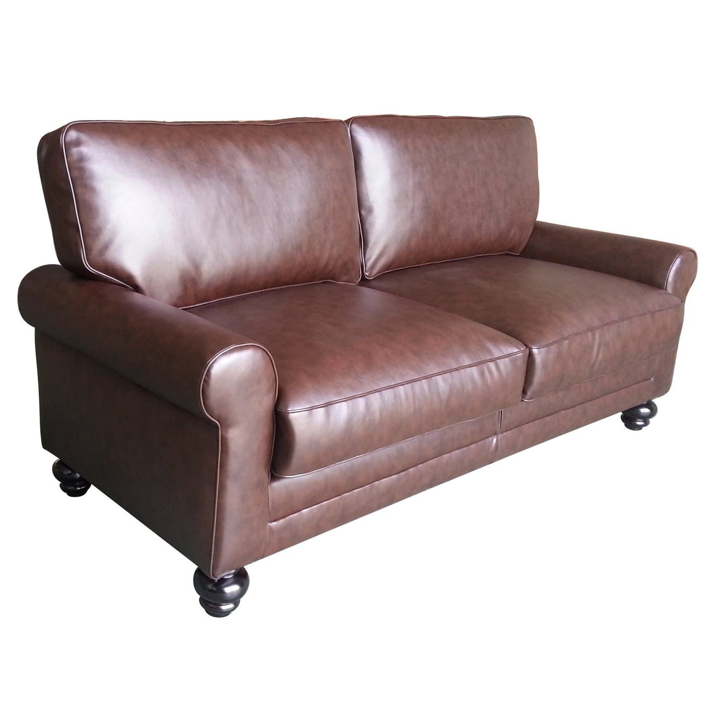 Serta Copenhagen 73 Rolled Arm Sofa, Easy Care Polyester, Soft Pillow Back, Pocket Coil Seat Cushions