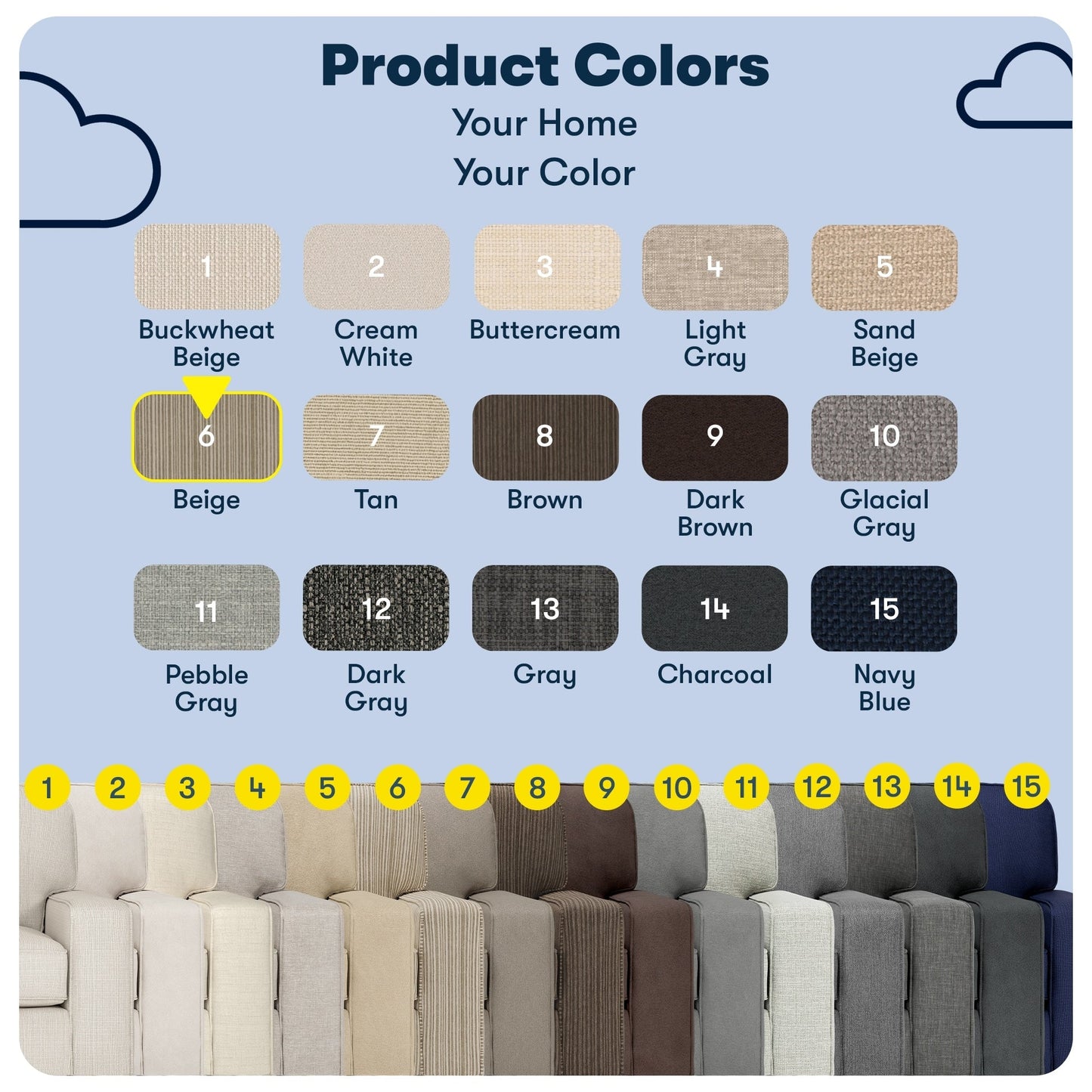 Serta Palisades 73 Track Arm Sofa, Easy Care Polyester, Soft Pillow Back, Pocket Coil Seat Cushions