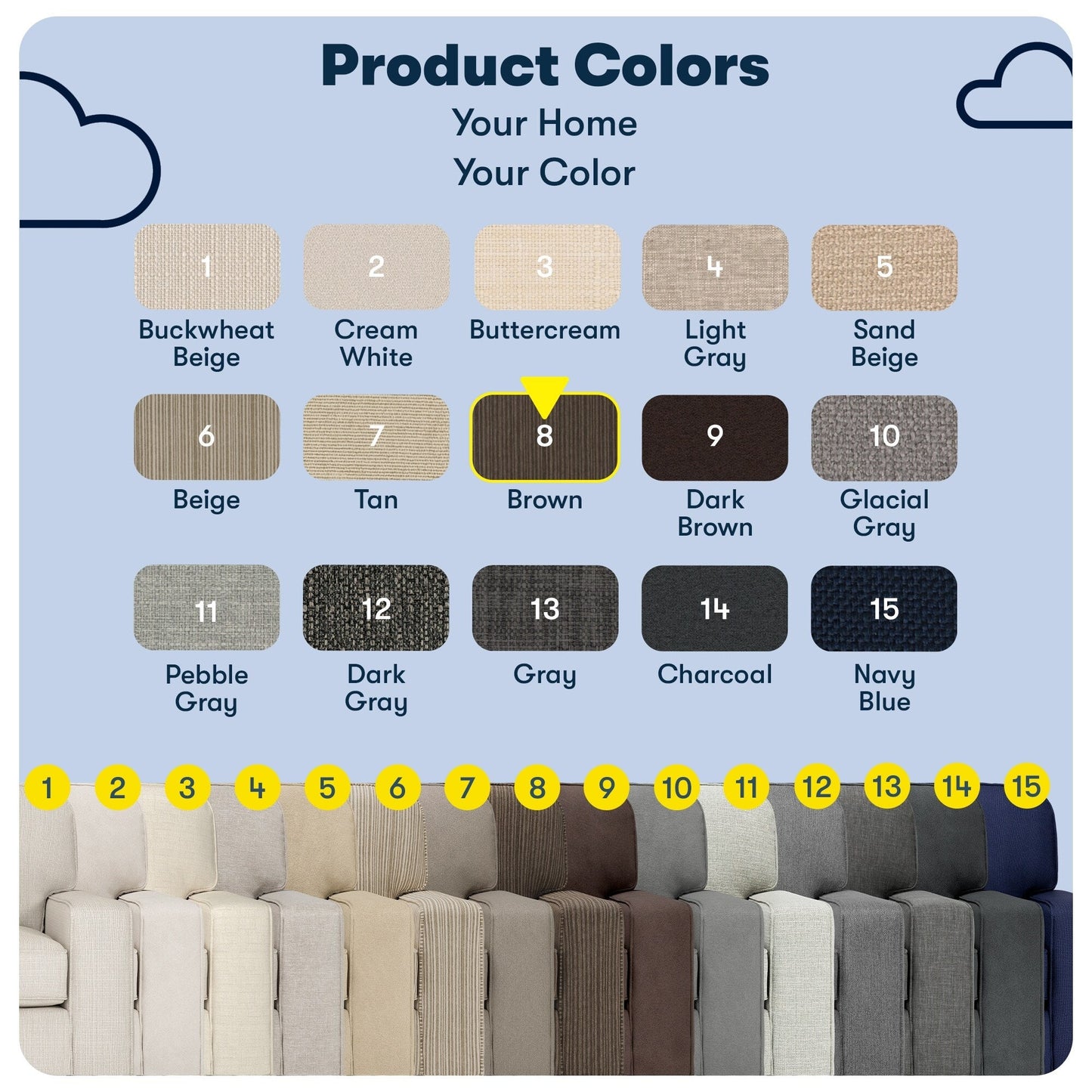 Serta Palisades 73 Track Arm Sofa, Easy Care Polyester, Soft Pillow Back, Pocket Coil Seat Cushions