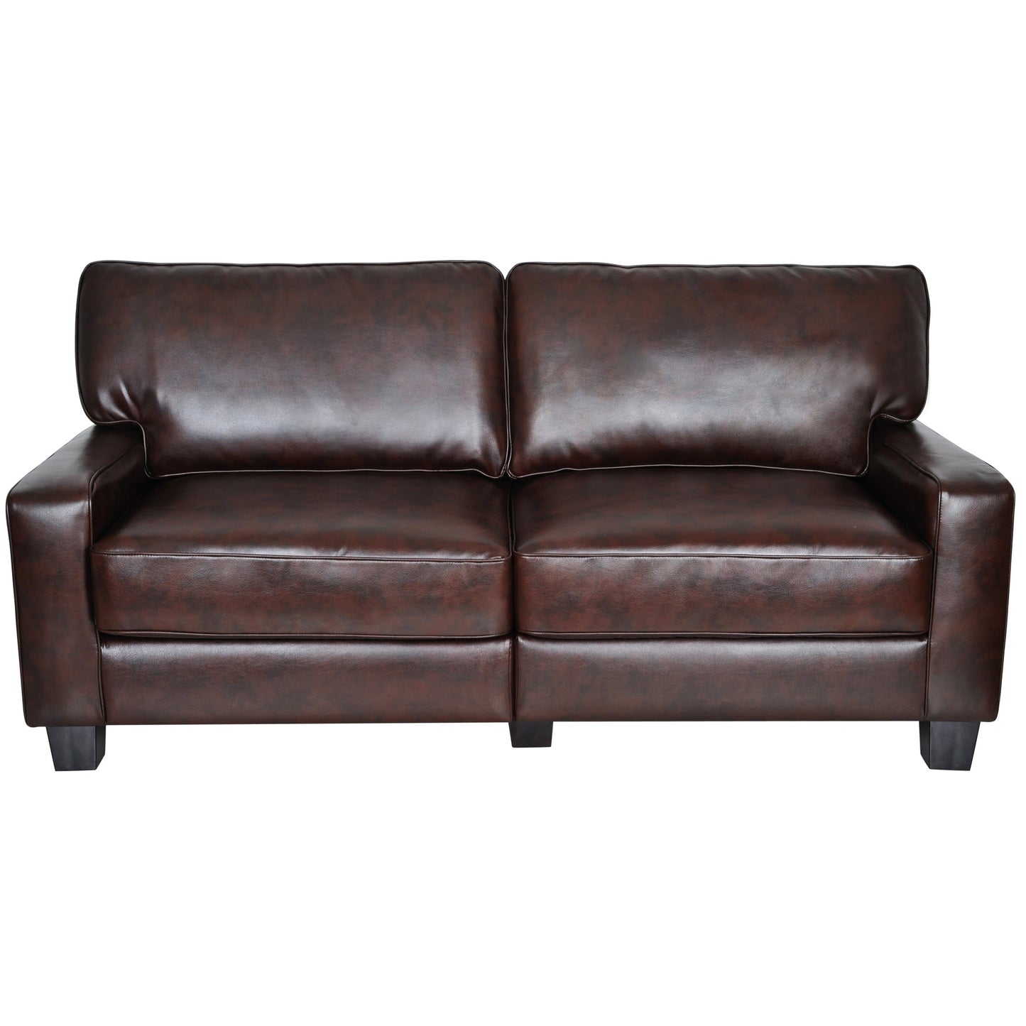 Serta Palisades 73 Track Arm Sofa, Easy Care Polyester, Soft Pillow Back, Pocket Coil Seat Cushions