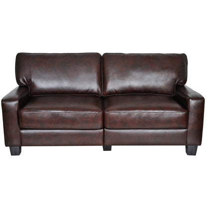 Serta Palisades 73 Track Arm Sofa, Easy Care Polyester, Soft Pillow Back, Pocket Coil Seat Cushions