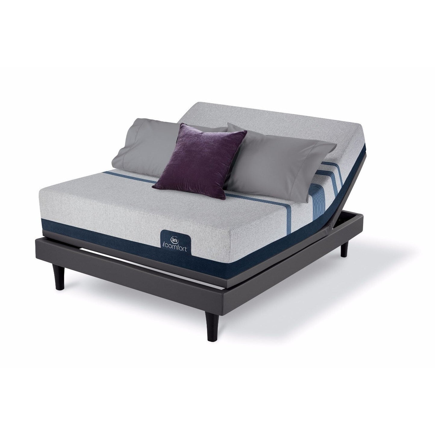 Serta iComfort Blue 500 11-inch Queen-size Adjustable Memory Foam Mattress Set