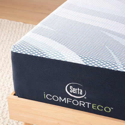 Serta iComfortECO F30LTX 14.25 Memory Foam Plush Mattress and Adjustable Base Set