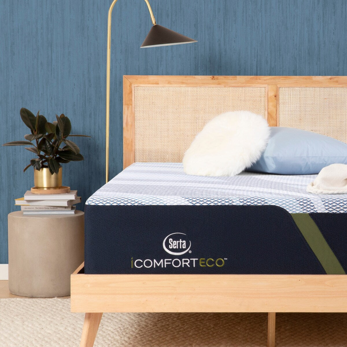 Serta iComfortECO F30LTX 14.25 Memory Foam Plush Mattress and Adjustable Base Set