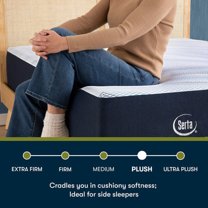 Serta iComfortECO F30LTX 14.25 Memory Foam Plush Mattress and Adjustable Base Set