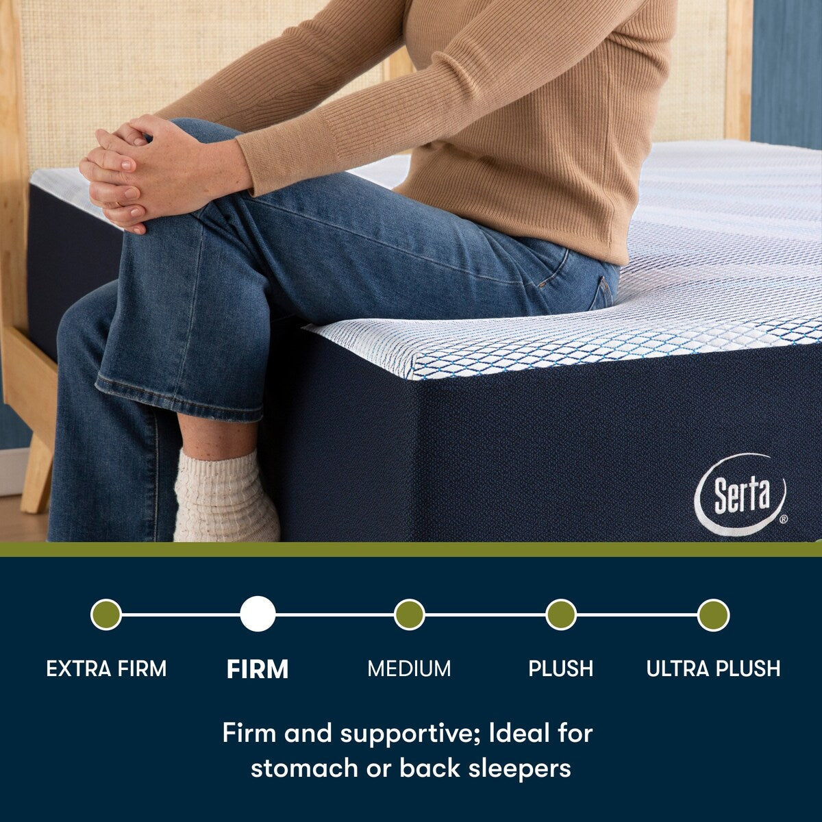 Serta iComfortECO F30LTX 14.75 Memory Foam Firm Mattress Set