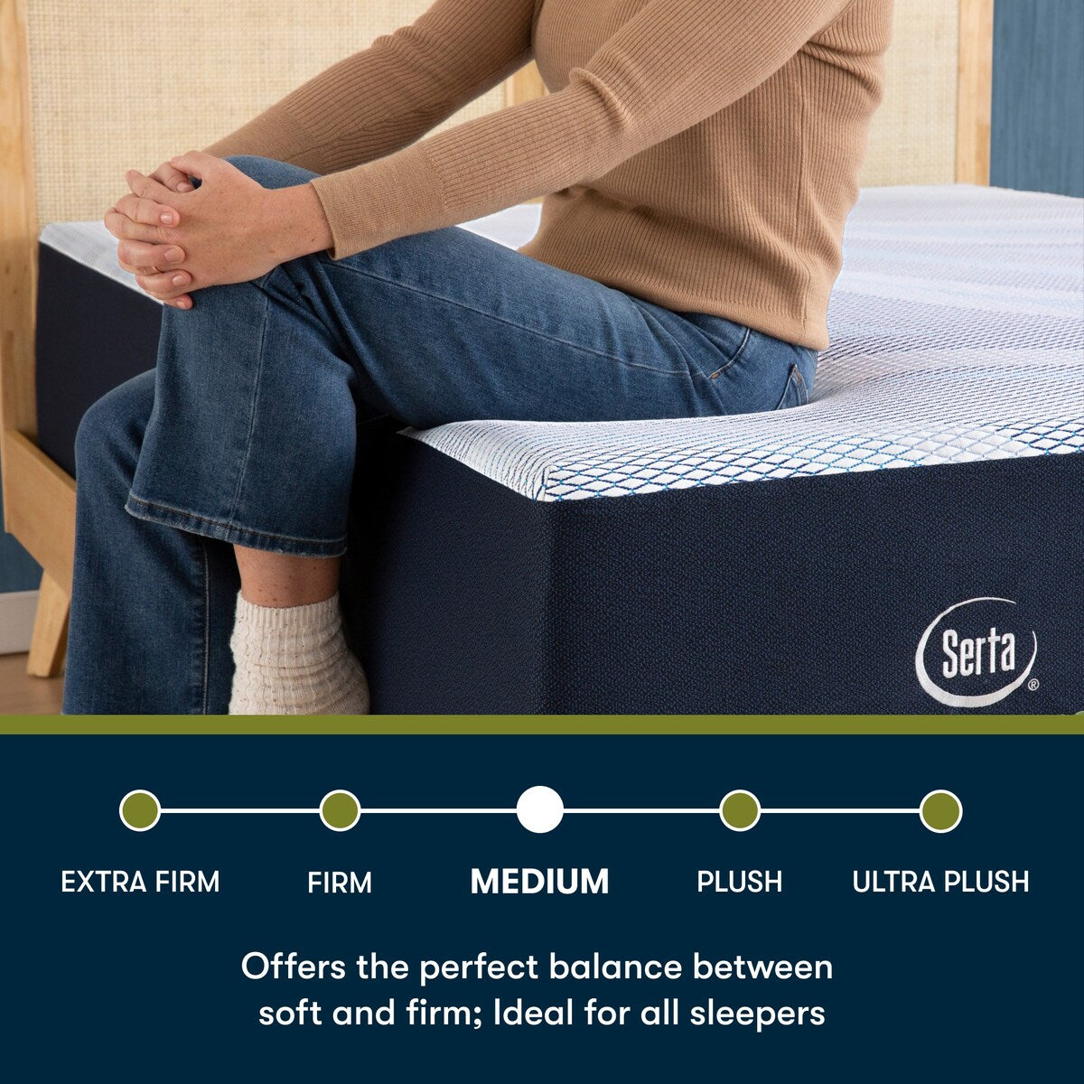 Serta iComfortECO F40HD 15.75 Memory Foam Medium Mattress and Adjustable Base Set