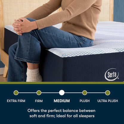 Serta iComfortECO F40HD 15.75 Memory Foam Medium Mattress and Adjustable Base Set