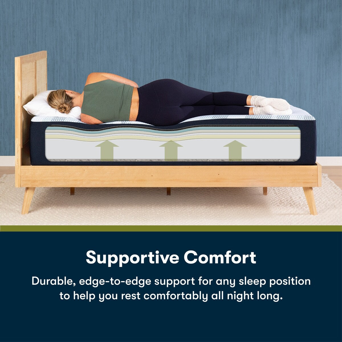 Serta iComfortECO F40HD 15.75 Memory Foam Medium Mattress and Adjustable Base Set