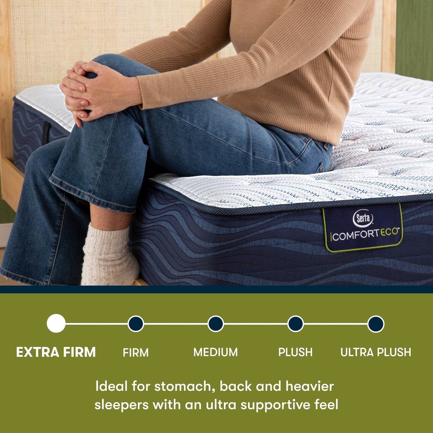 Serta iComfortECO Q10 11.25 Hybrid Extra Firm Mattress Set