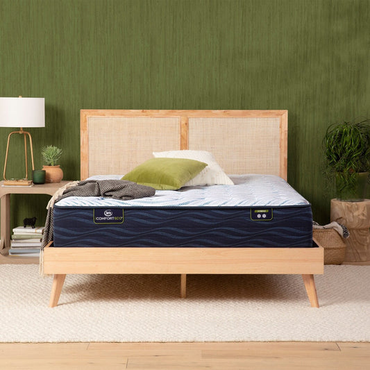 Serta iComfortECO Q10 11.25 Hybrid Extra Firm Mattress and Adjustable Base Set
