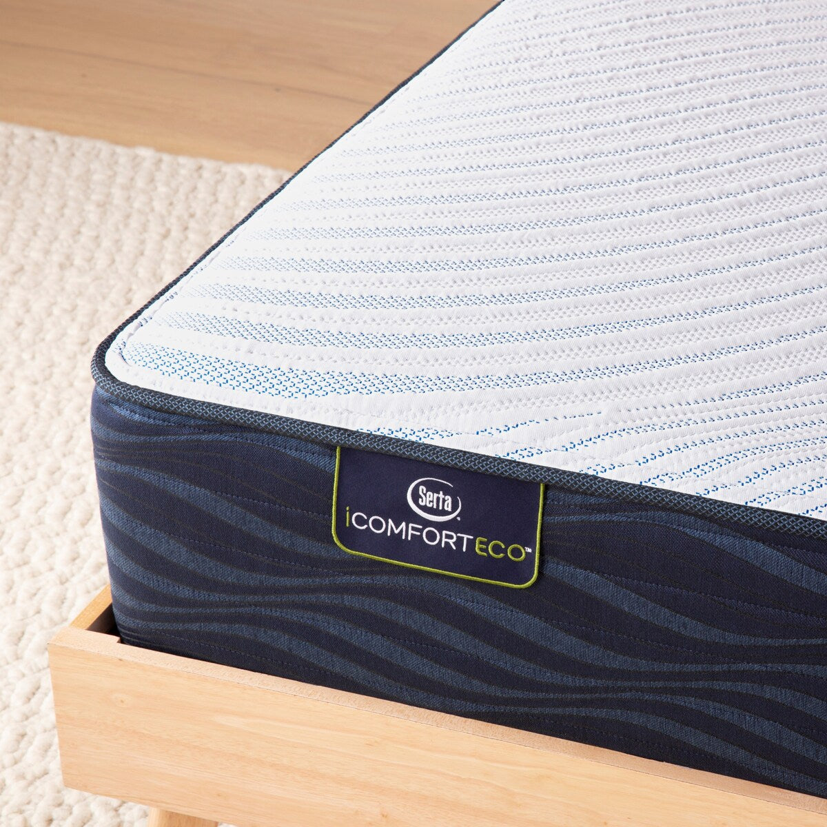 Serta iComfortECO S15GL 12.75 Hybrid Firm Mattress and Adjustable Base Set