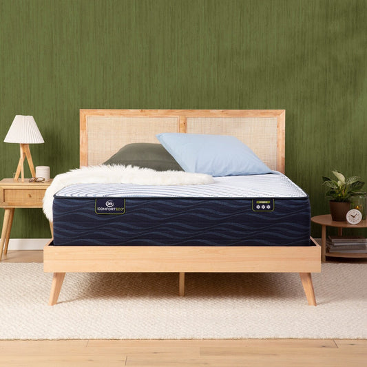 Serta iComfortECO S40HD 14.75 Hybrid Plush Mattress and Adjustable Base Set