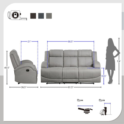 Sherwood Manual Double Reclining Sofa