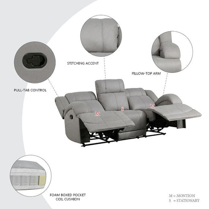 Sherwood Manual Double Reclining Sofa