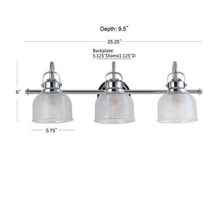 Shirley Metal/Glass LED Vanity Light, by JONATHAN Y