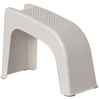 Shower Footrest, White Bath Foot Stool for Shaving Legs, Spa Footrest Shaving Stool, Shower Foot Procedures Stool With Storage