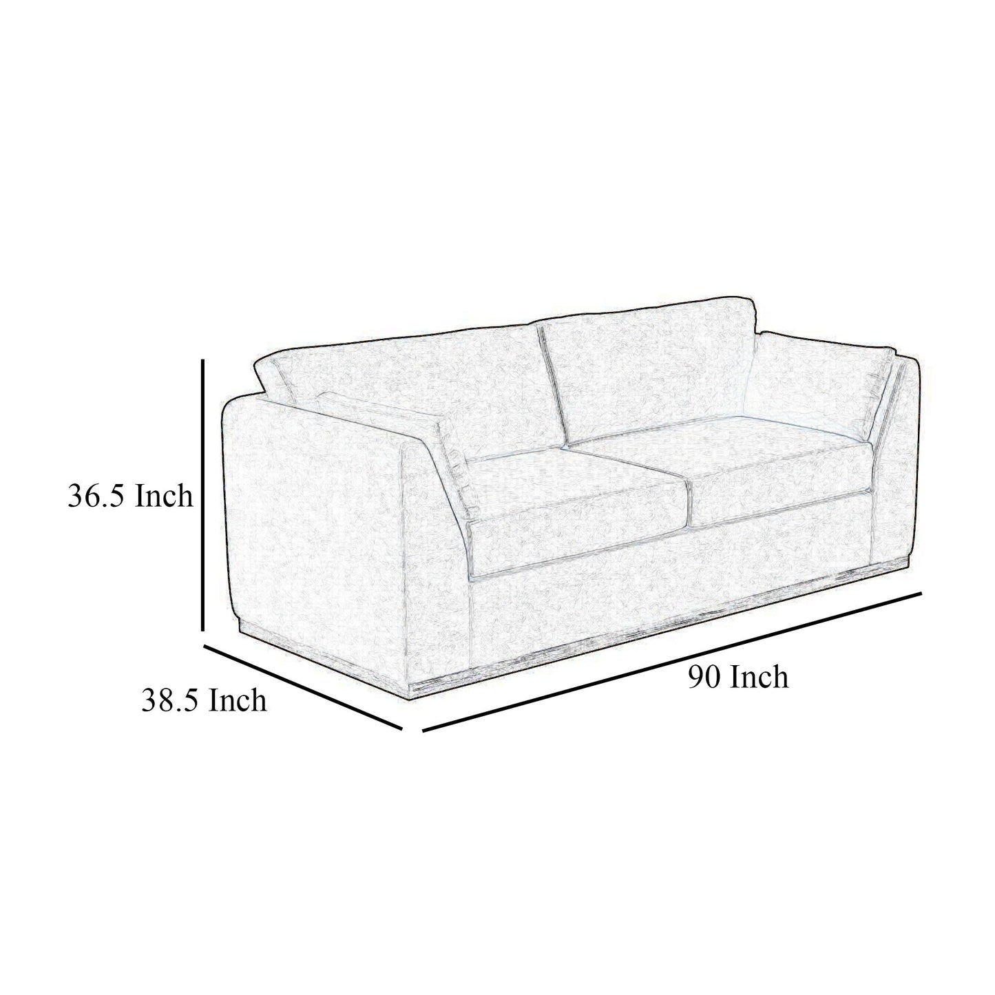 Sian Sofa, 2 Accent Throws, Loose Pillow Back, Light Gray Polyester