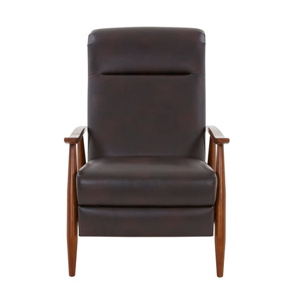 Sienna Upholstered Wood Push Back Recliner by Greyson Living