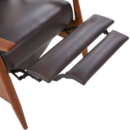 Sienna Upholstered Wood Push Back Recliner by Greyson Living