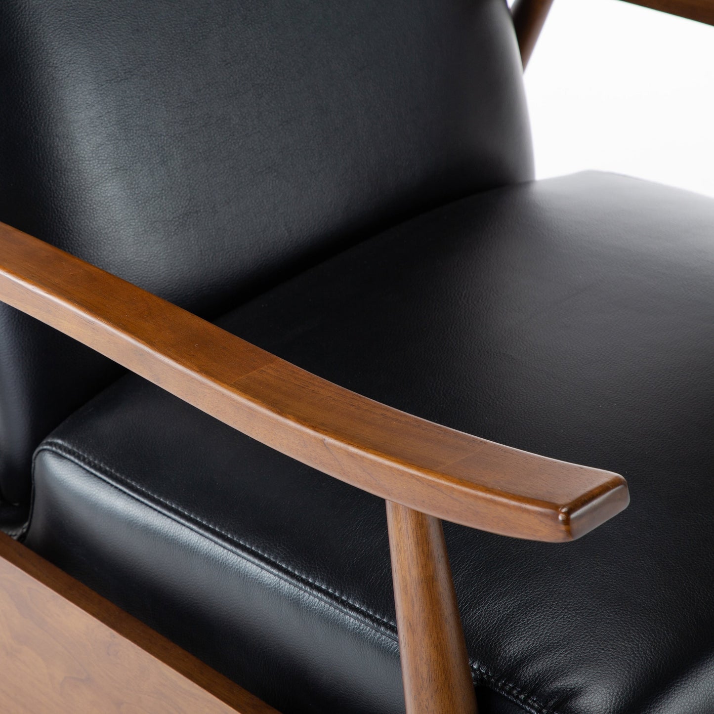 Sienna Upholstered Wood Push Back Recliner by Greyson Living