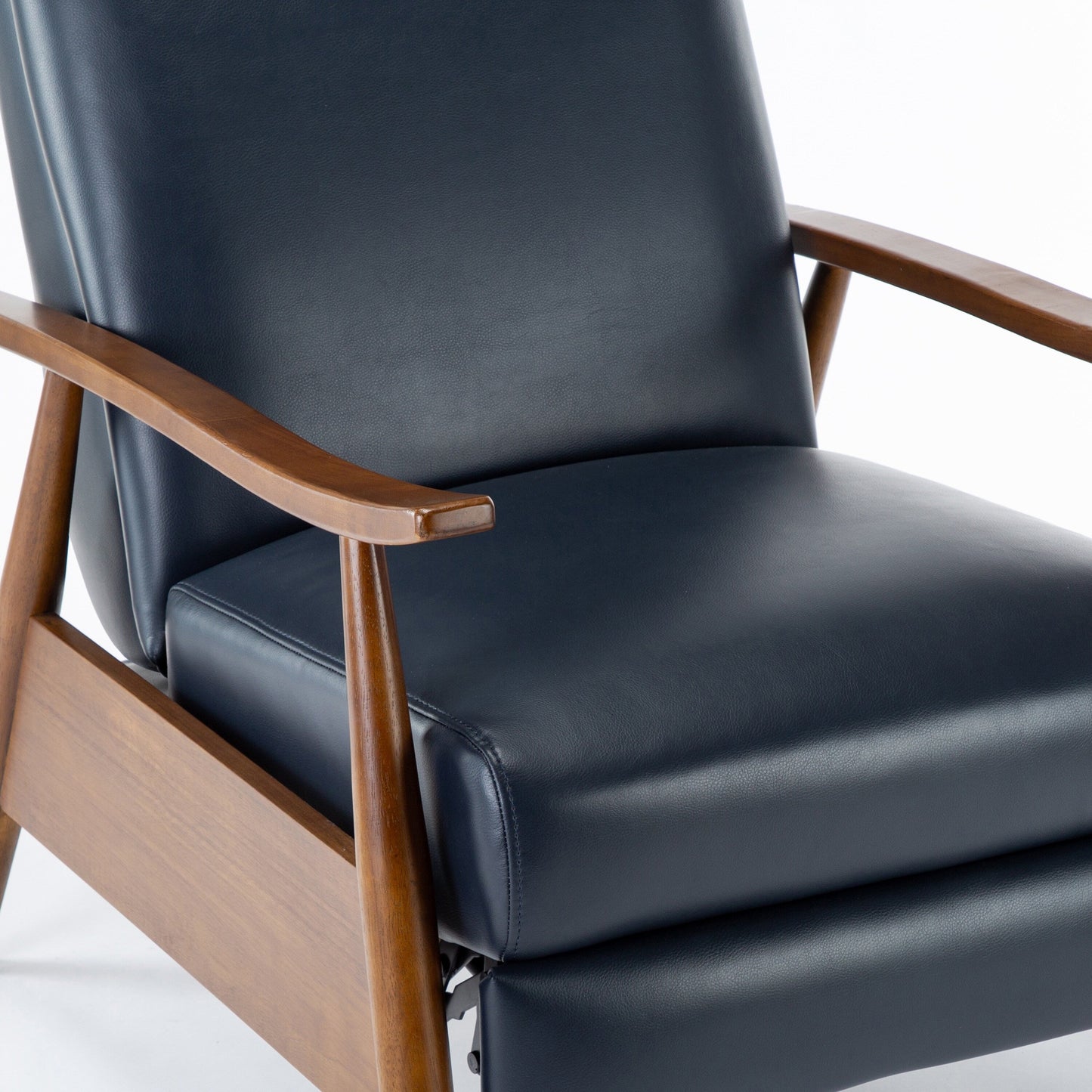 Sienna Upholstered Wood Push Back Recliner by Greyson Living