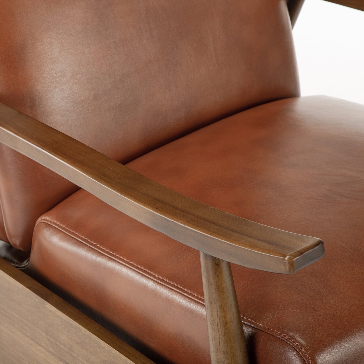 Sienna Upholstered Wood Push Back Recliner by Greyson Living