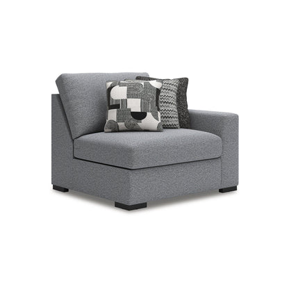 Signature Design by Ashley Bealton Gray 3-Piece Sectional - 140 W x 44 D x 41 H