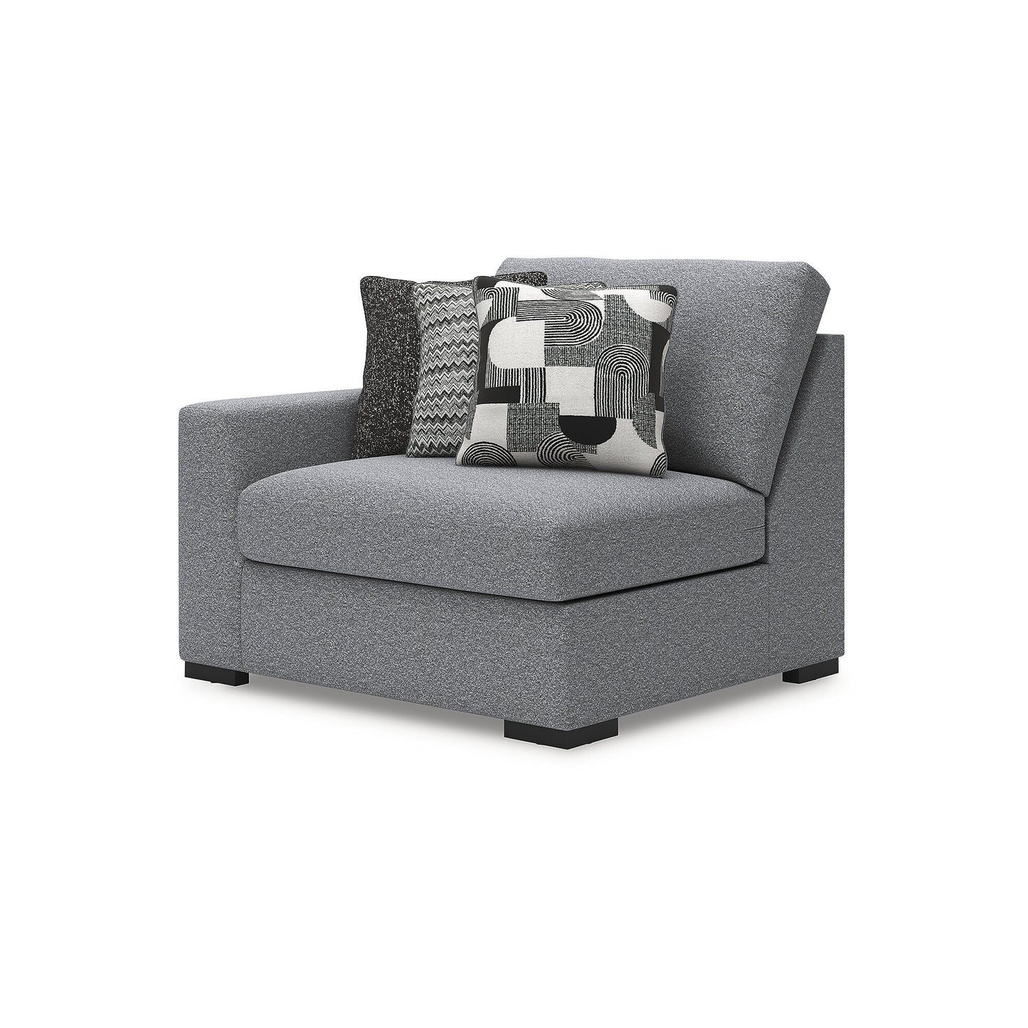Signature Design by Ashley Bealton Gray 3-Piece Sectional - 140 W x 44 D x 41 H