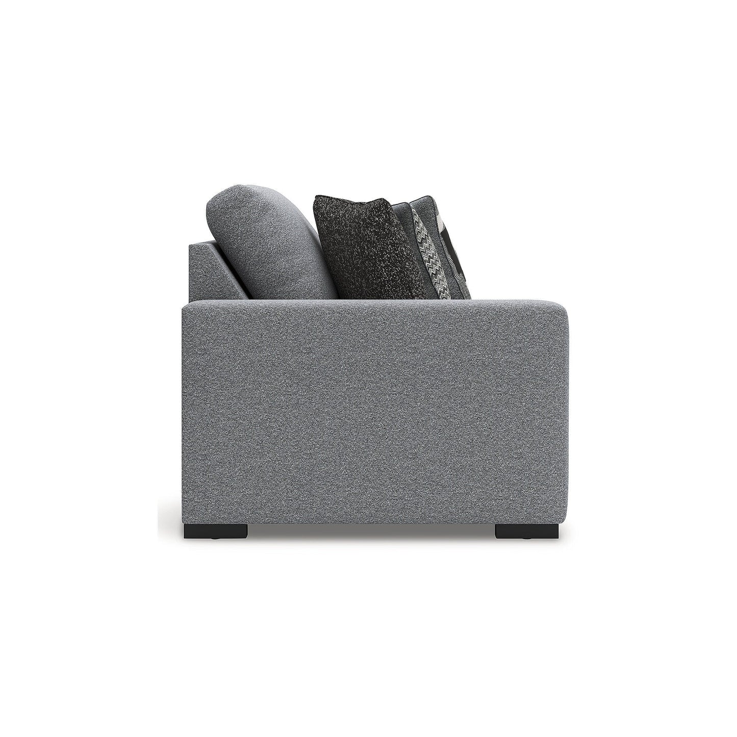 Signature Design by Ashley Bealton Gray 3-Piece Sectional - 140 W x 44 D x 41 H
