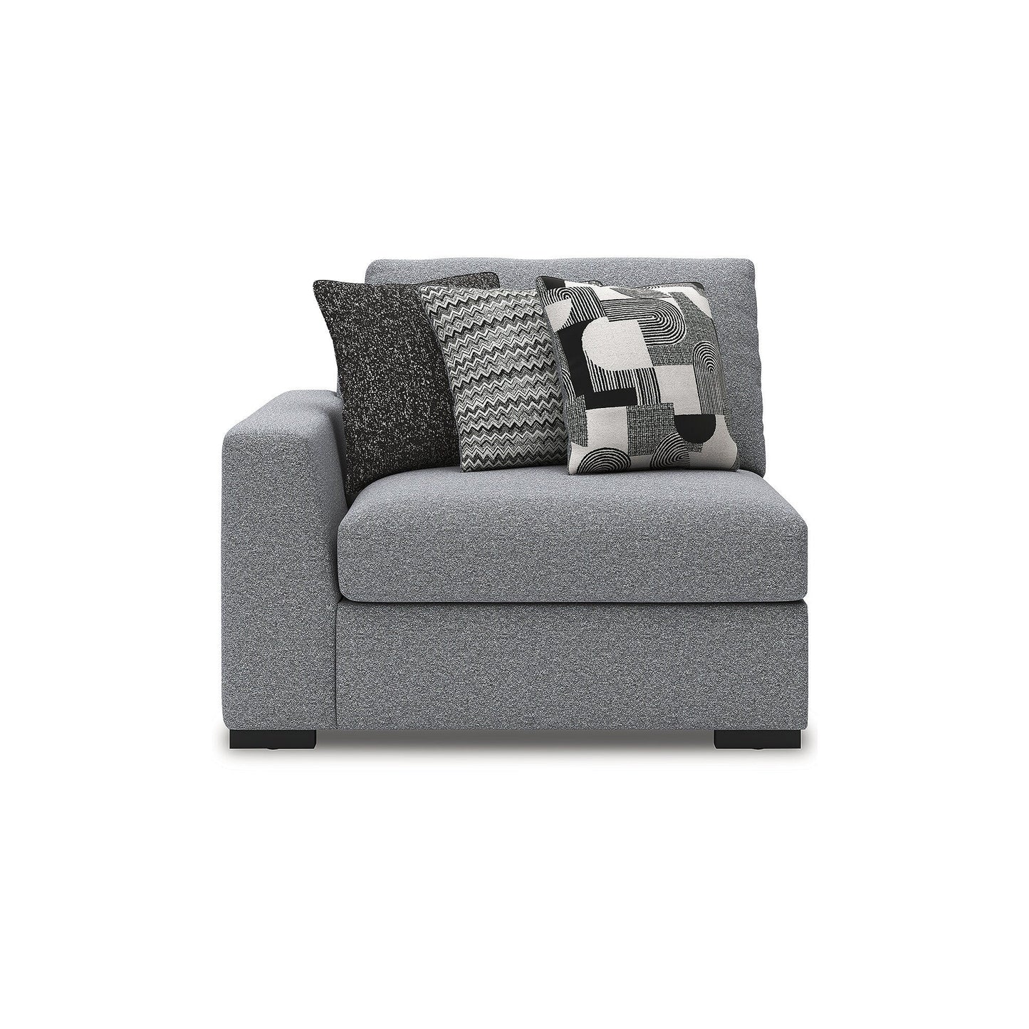 Signature Design by Ashley Bealton Gray 3-Piece Sectional - 140 W x 44 D x 41 H