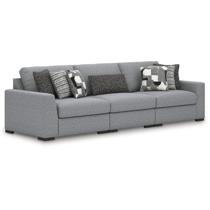 Signature Design by Ashley Bealton Gray 3-Piece Sectional - 140 W x 44 D x 41 H