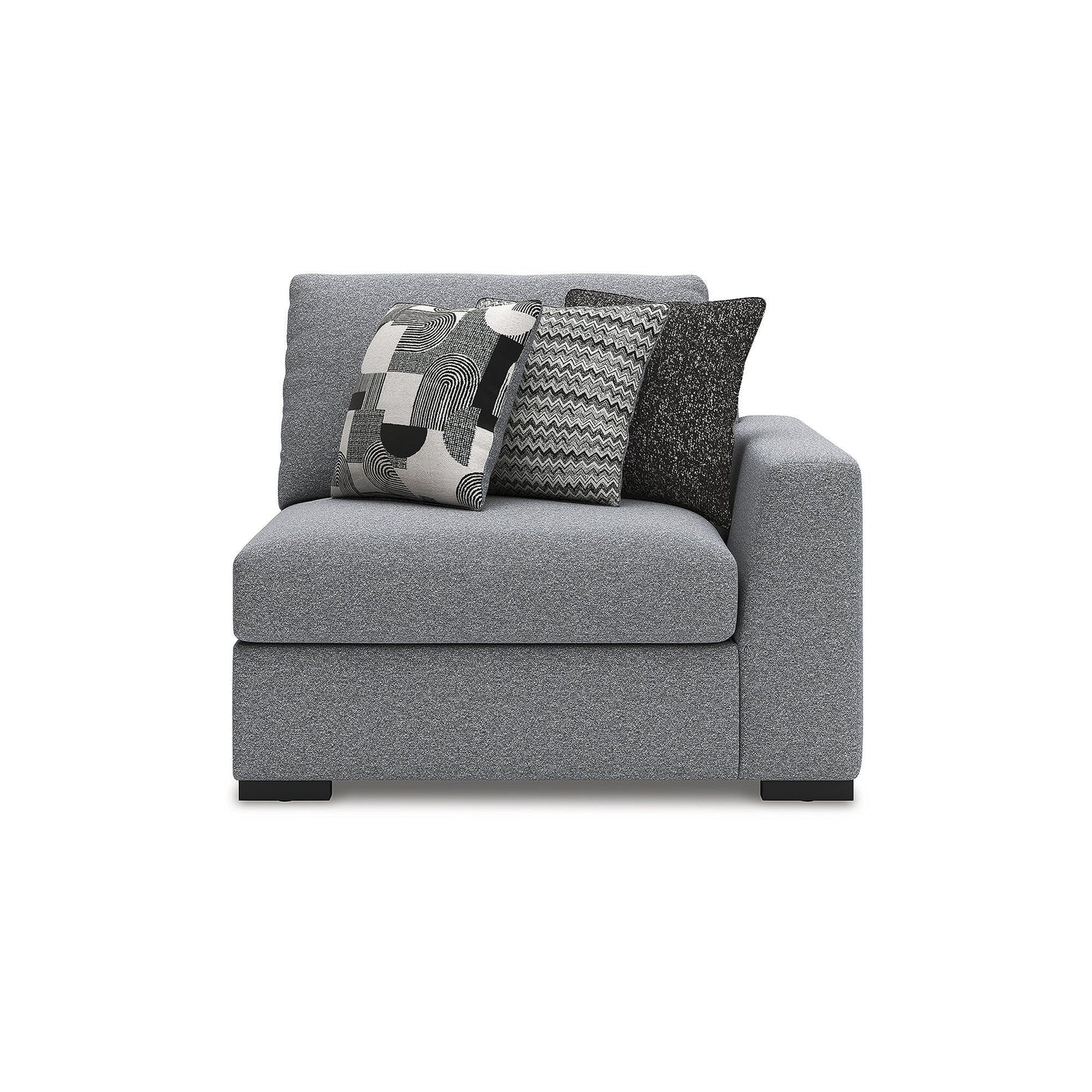 Signature Design by Ashley Bealton Gray 3-Piece Sectional - 140 W x 44 D x 41 H