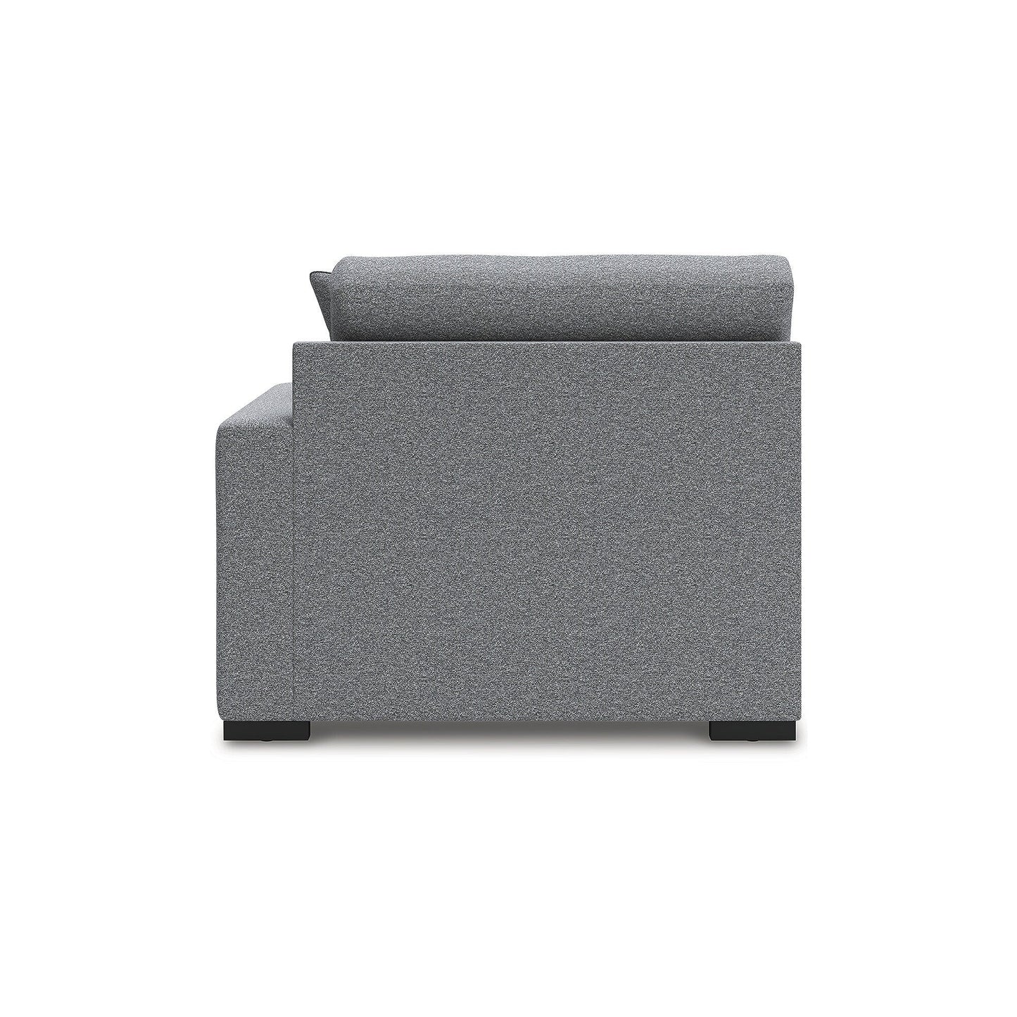 Signature Design by Ashley Bealton Gray 3-Piece Sectional - 140 W x 44 D x 41 H
