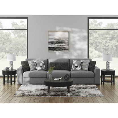 Signature Design by Ashley Bealton Gray 3-Piece Sectional - 140 W x 44 D x 41 H