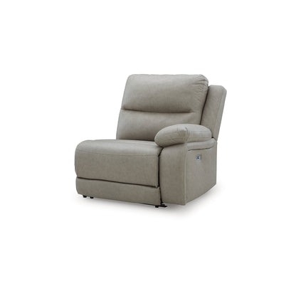 Signature Design by Ashley Brannigan Gray 3-Piece Power Reclining Sectional - 112 W x 41 D x 42 H