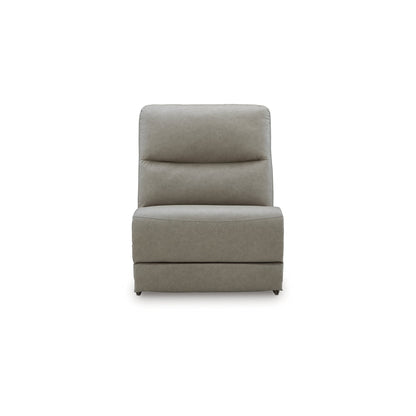 Signature Design by Ashley Brannigan Gray 3-Piece Power Reclining Sectional - 112 W x 41 D x 42 H