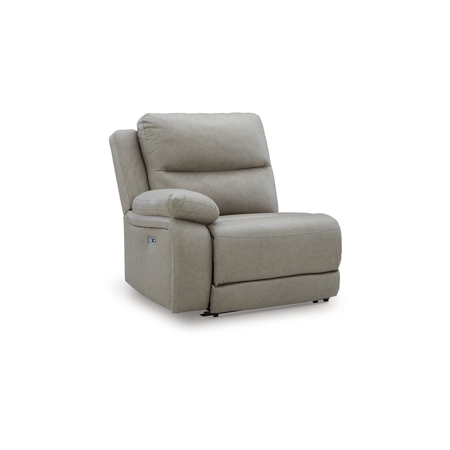 Signature Design by Ashley Brannigan Gray 3-Piece Power Reclining Sectional - 112 W x 41 D x 42 H