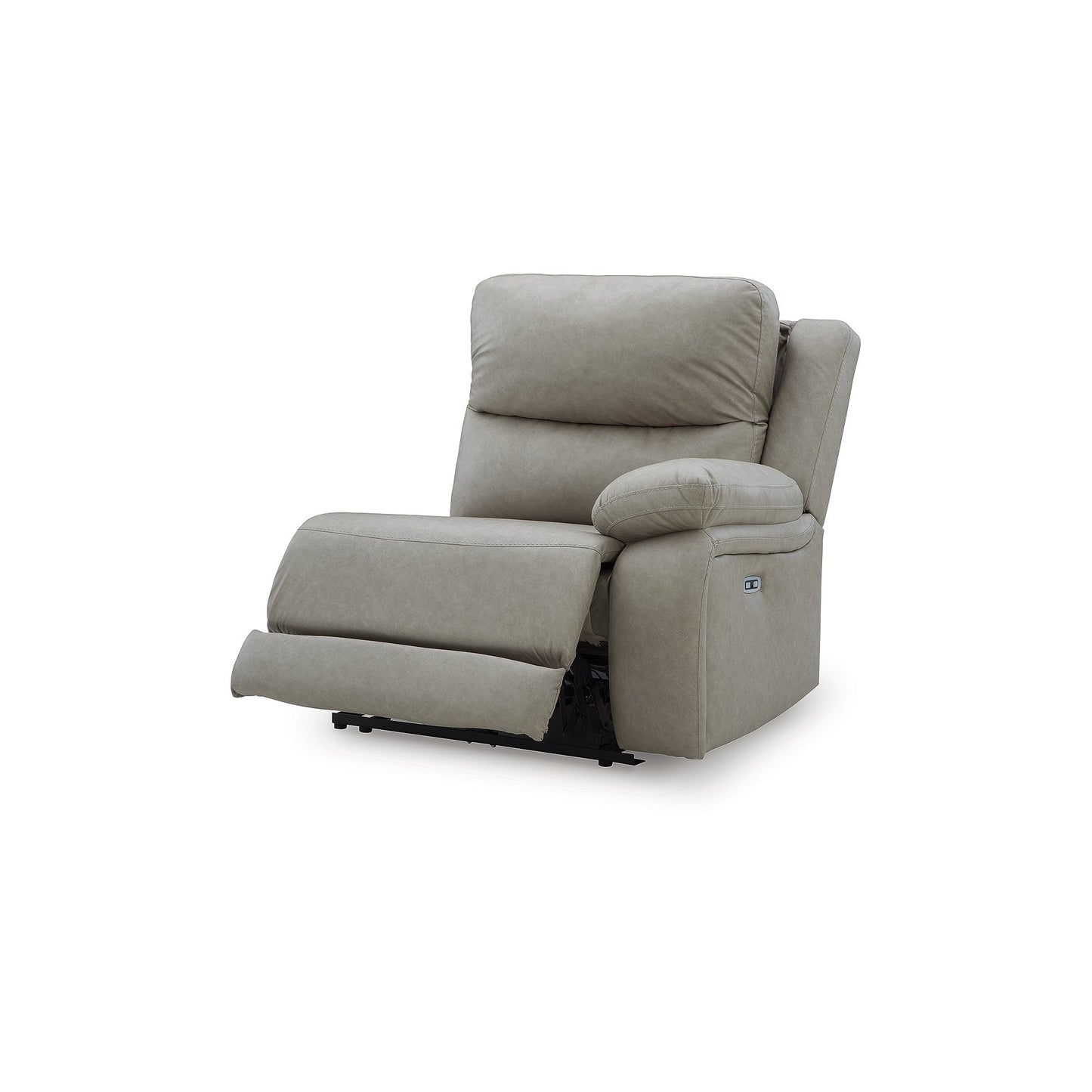 Signature Design by Ashley Brannigan Gray 3-Piece Power Reclining Sectional - 112 W x 41 D x 42 H