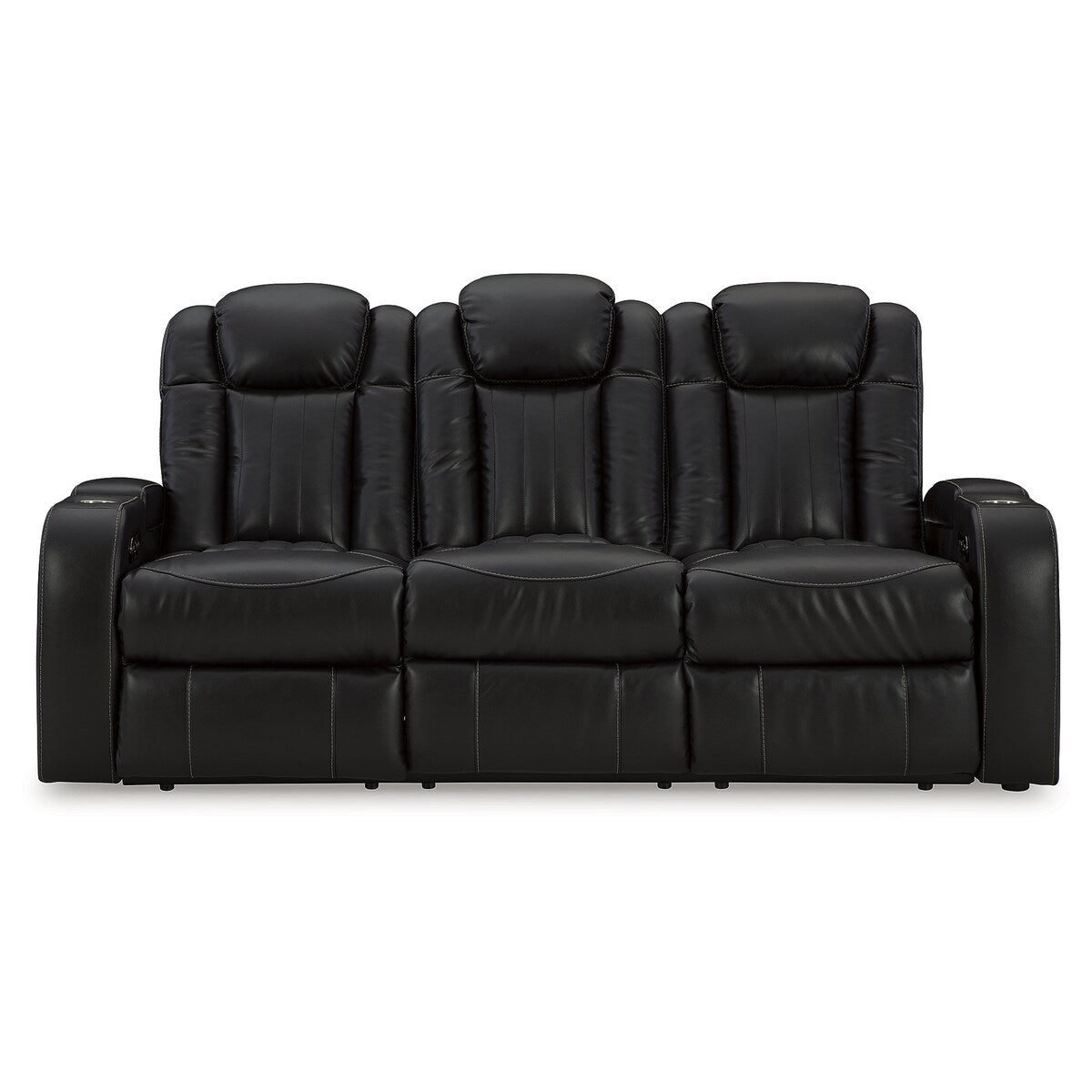 Signature Design by Ashley Caveman Den Midnight Power Reclining Sofa - 86 W x 42 D x 42 H