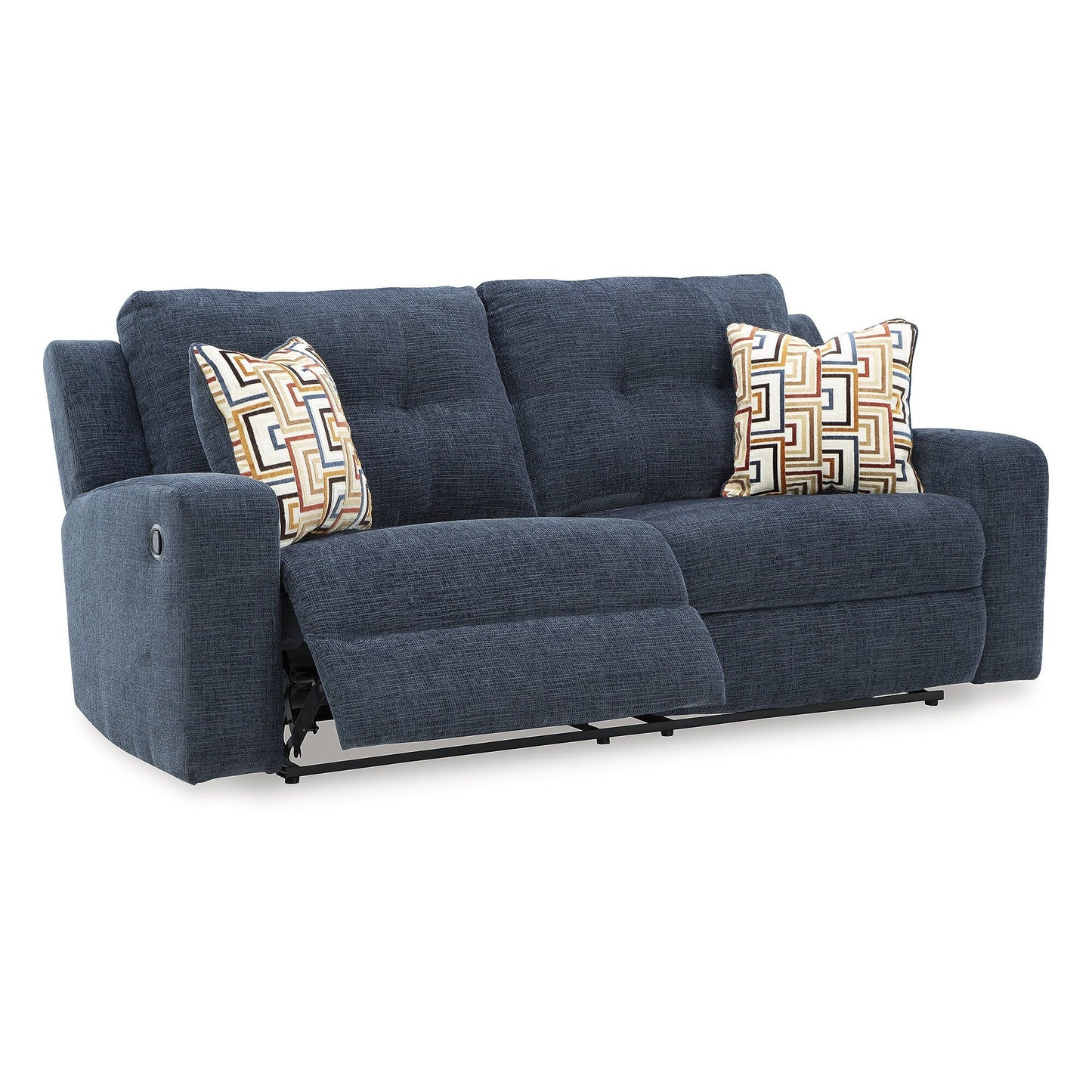 Signature Design by Ashley Danum Blue Reclining Sofa - 87 W x 40 D x 41 H