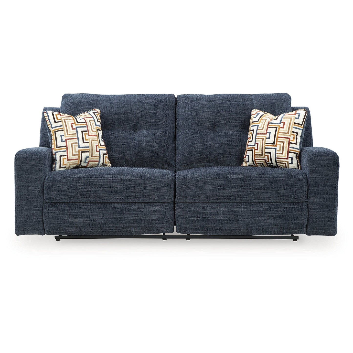 Signature Design by Ashley Danum Blue Reclining Sofa - 87 W x 40 D x 41 H