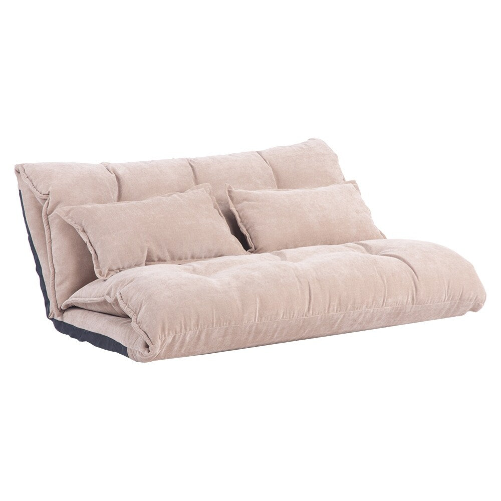 Nestfair Sofa Bed Adjustable Folding Futon with 2-Pillows