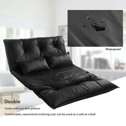 Nestfair Sofa Bed Adjustable Folding Futon with 2-Pillows